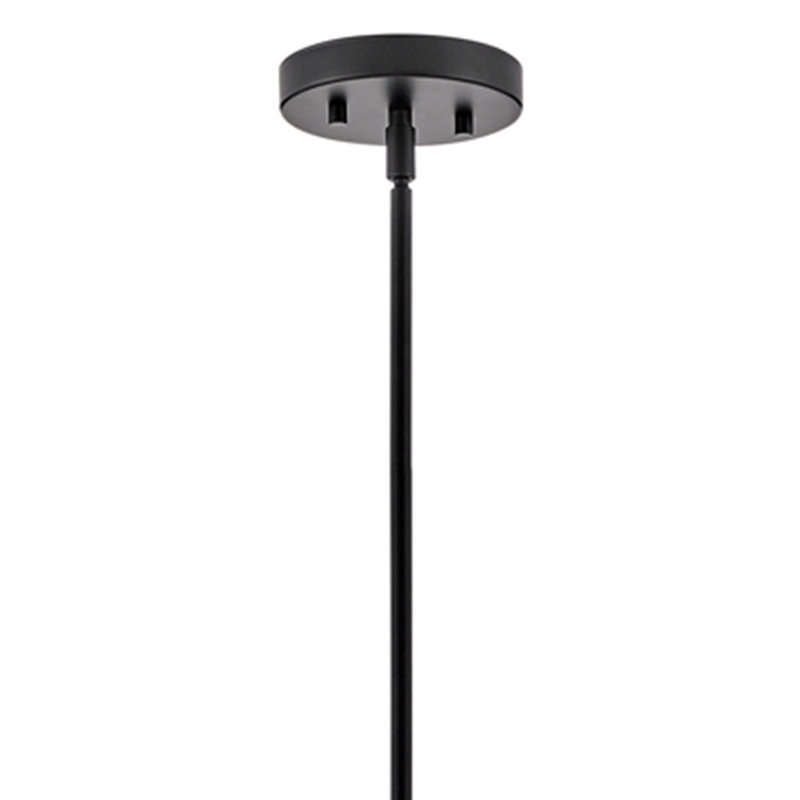 Luminaire suspendu simple en forme de goutte d'eau 16 po Eloise, Noir