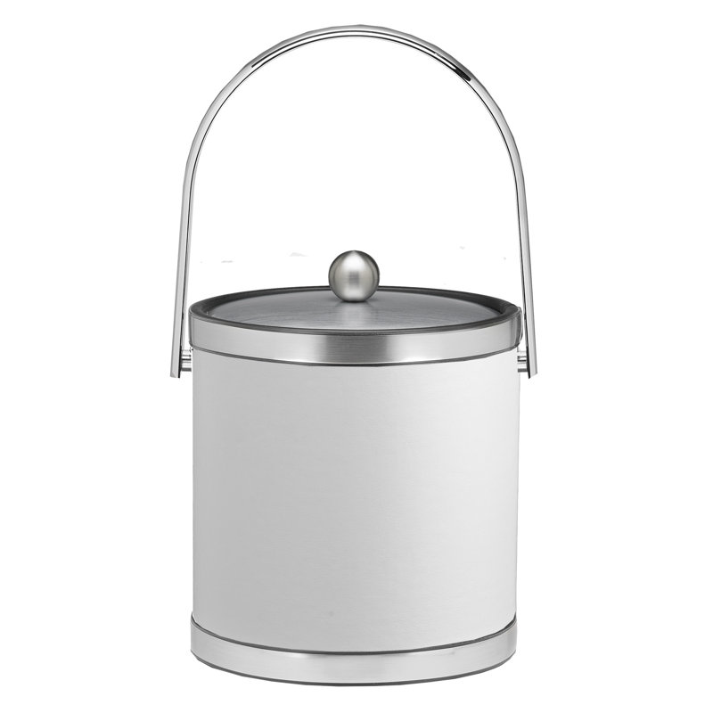 Coplyn Vinyl Ice Bucket, Brush Chrome
