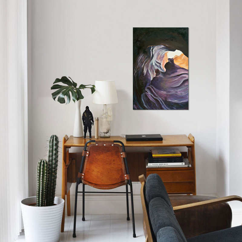 « antilope canyon ii », reproduction d’impression sur toile, H 26 po x l 18 po x P 1,5 po, Toile tendue, Pas de tapis