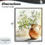 Rameau d'olivier dans un vase en terre cuite, estampe numérique, design par LSR Design Studio-130751850-130751853