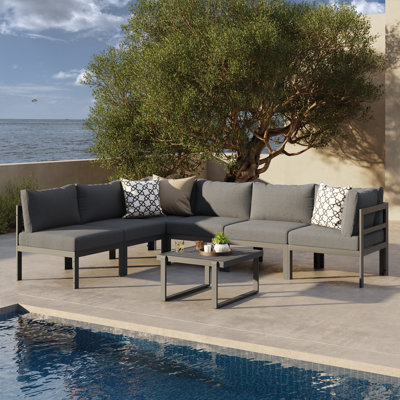 6 - Person Outdoor Seating Group With Cushions