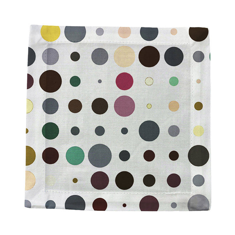 Mod Confetti Cotton Sateen Cocktail Napkins, Sophisticate
