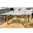 Haythem Faux Marble Top Metal Base Dining Table
