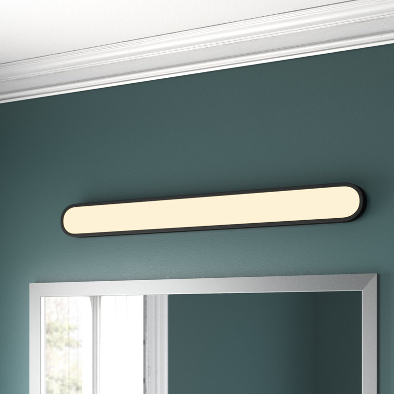 Woodbridge Lamaria Dimmable LED Bath Bar, Black/White