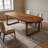 A 4-seater rectangular solid wood dining table-82596025
