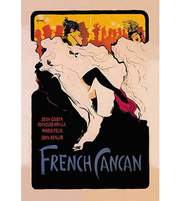 Publicité rétro french cancan