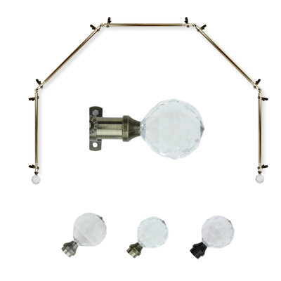 Tringle à rideaux simple ajustable Debbra