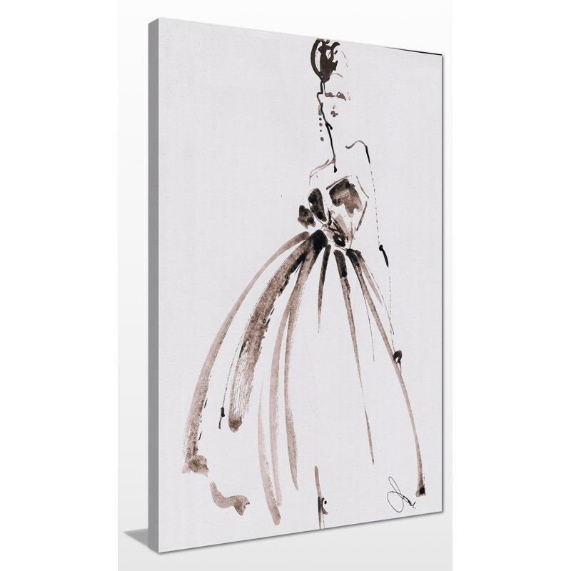 «Vanessa», reproduction sur toile tendue, H 30 po x l 18 po x P 1 po, Toile tendue