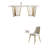 Simple Rectangular Rock Slab Dining Table Sets-102403560