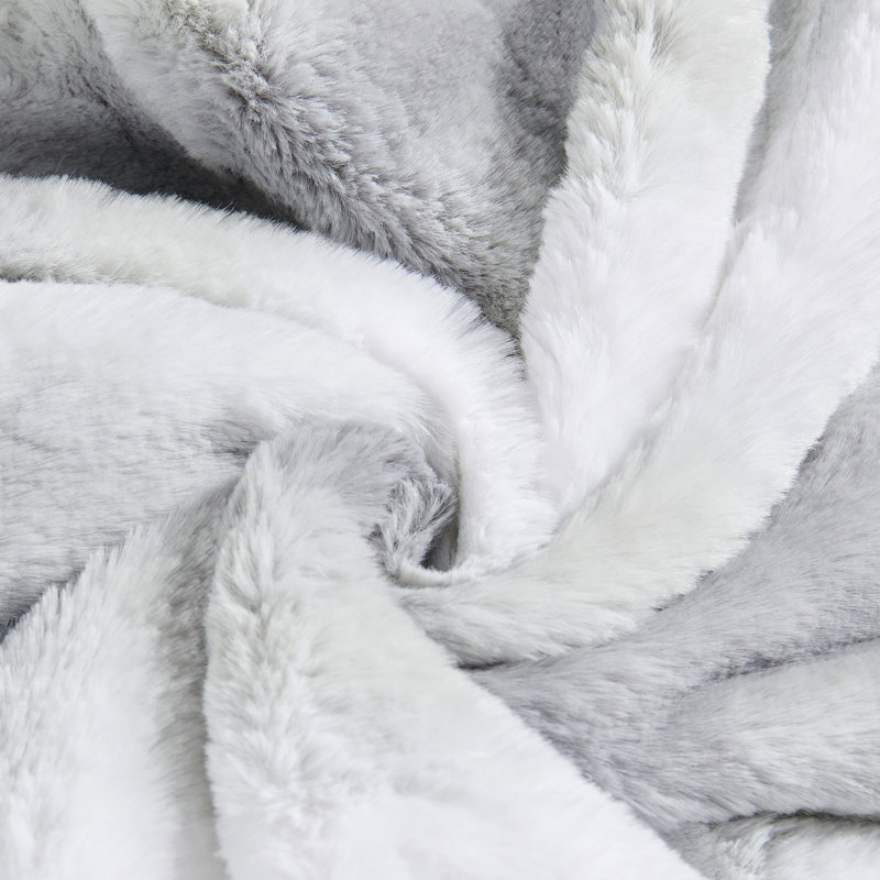 Housse de coussin Beckie, Flanelle grise