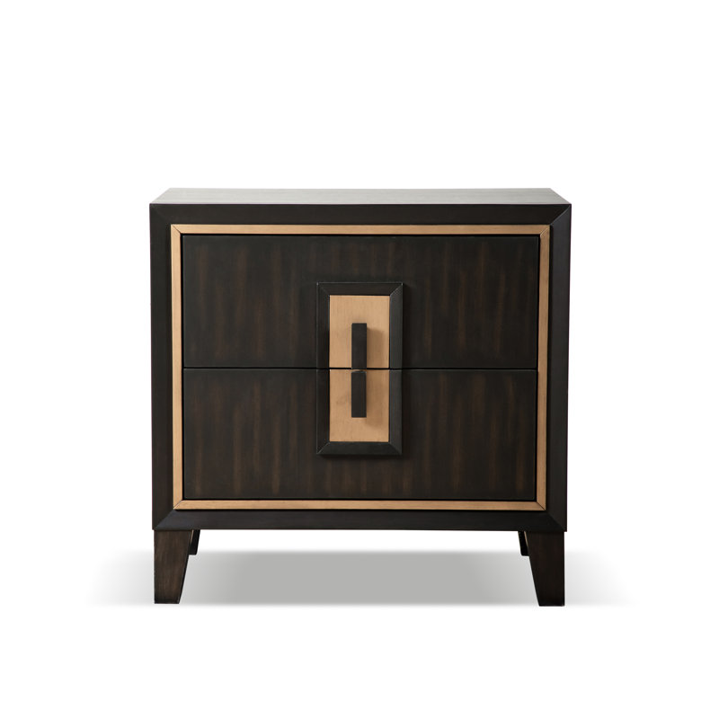 green emerald velvet dress BLACK AND GOLD QUEEN BEDROOM SET (FLOOR SAMPLE SALE) – IKASA Furniture &  Mattress main image 0