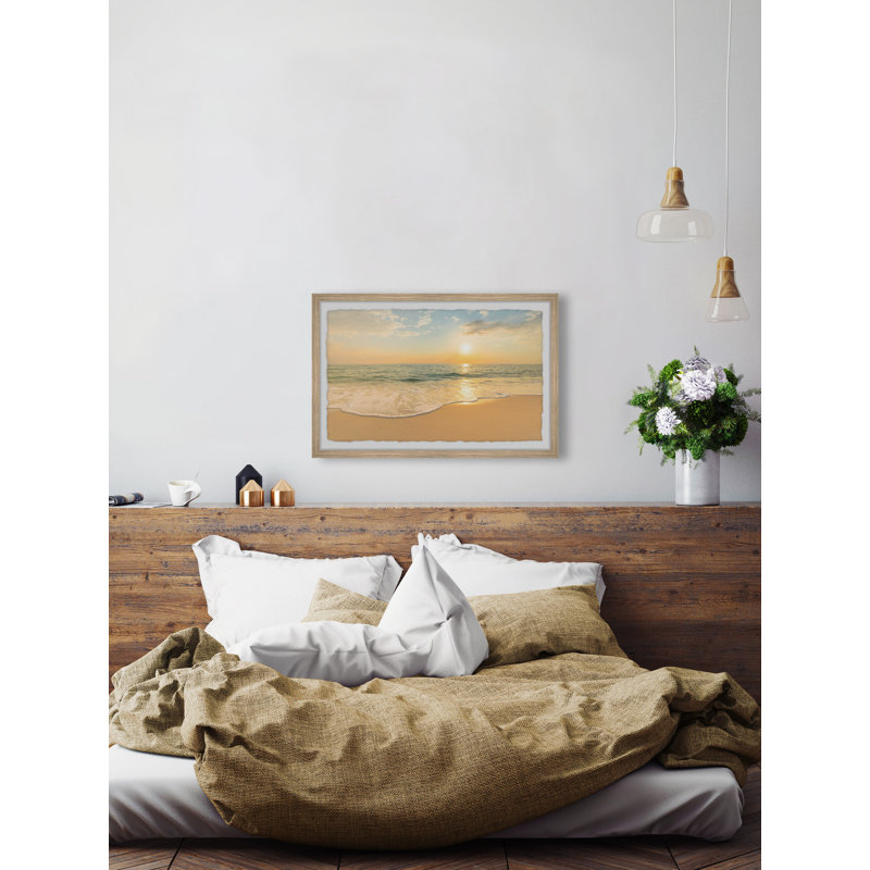 «Breathe In The Sunset», reproduction encadrée, L 12 po x H 8 po