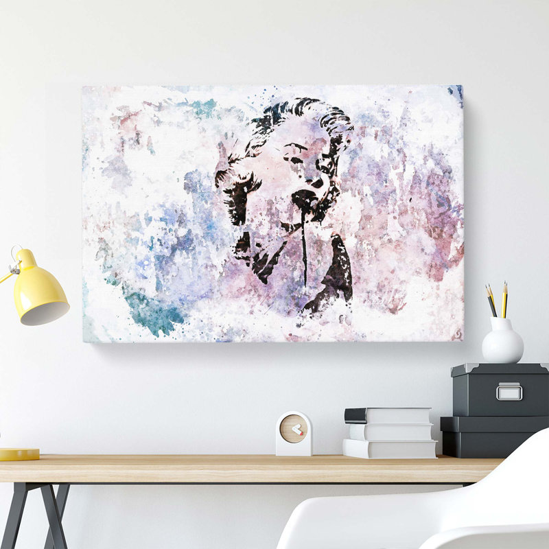 Marilyn Monroe Graffiti In Abstract - Wrapped Canvas, 35cm H x 50cm W x 3cm D