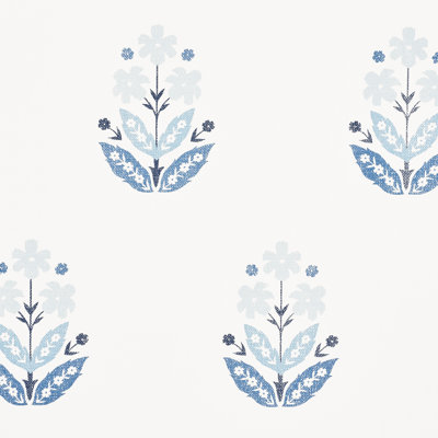 Floweret Paperweave Wallpaper