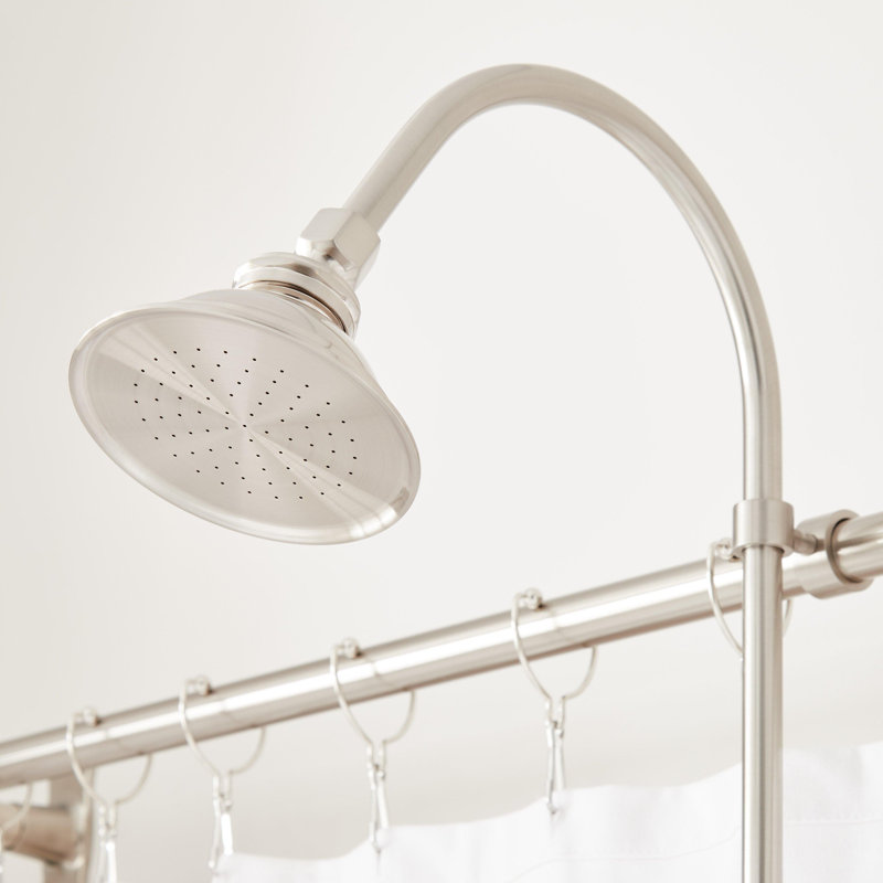 60" Tub & Shower Faucet, Brushed Nickel