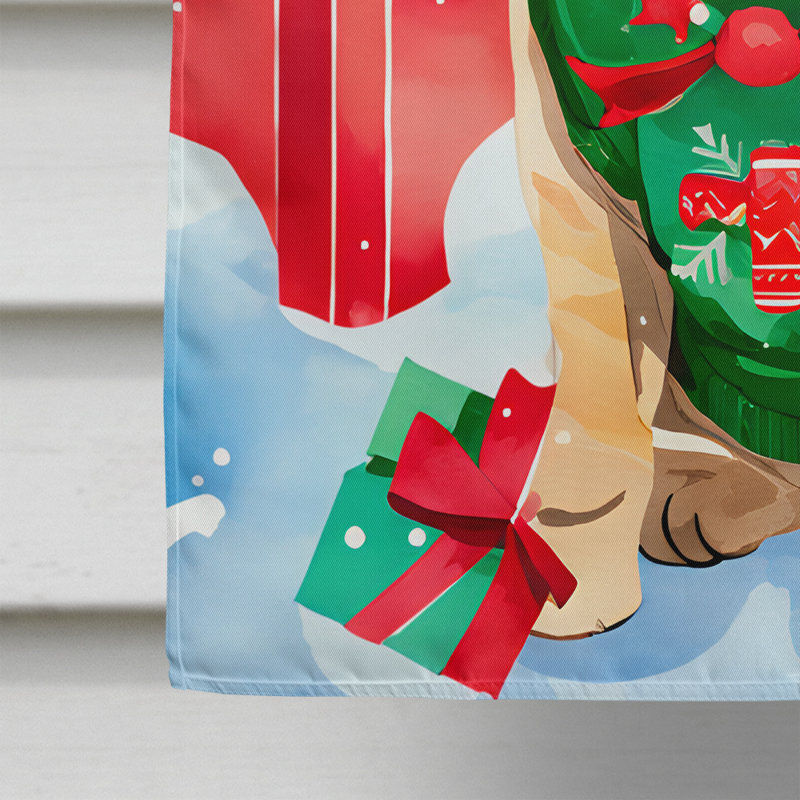 Polyester double face Noël, H 40 po x l 28 po