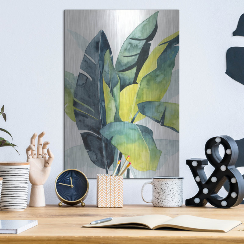 «Sunset Palm Composition III» par Grace Popp, H 16 po x l 12 po