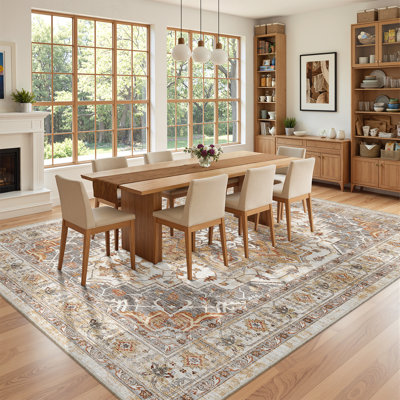 Malila Machine Washable Non-Slip Area Rug 