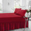 Percale Valance Sheet Polycotton Solid Colour Bed Sheet Single Double King Super King Machine Washable High Quality-19277587-19277571