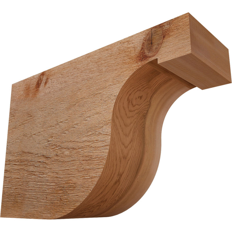 Queue de chevron Del Monte, Cèdre rouge de l'Ouest, 12"H x 6"W x 18"L