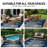 Geometric Navy/Blue Indoor/Outdoor High-Low Area Rug-515871116