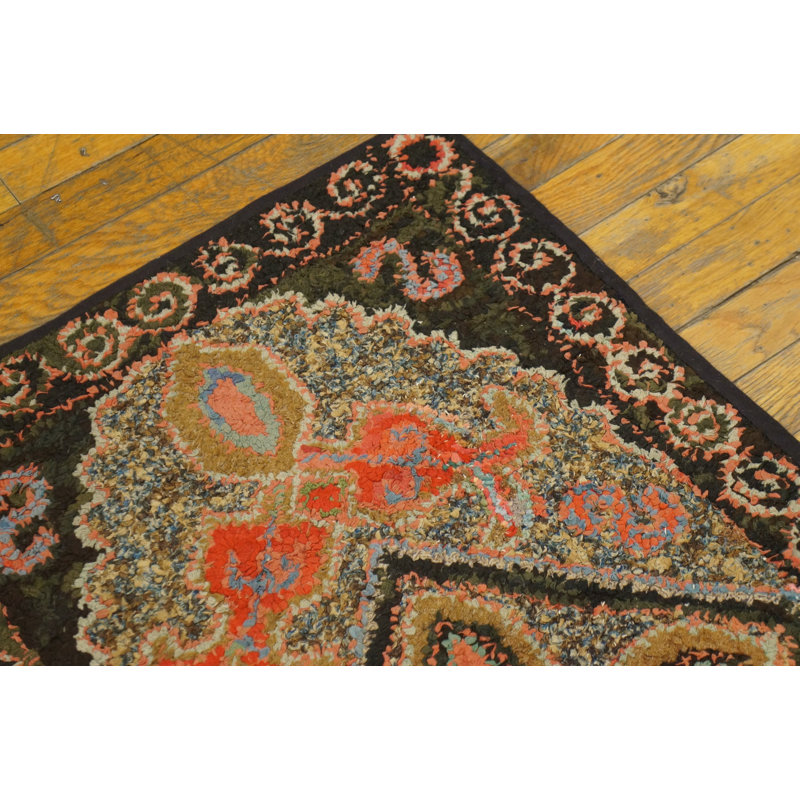 Antique American Hooked 1930s Rug