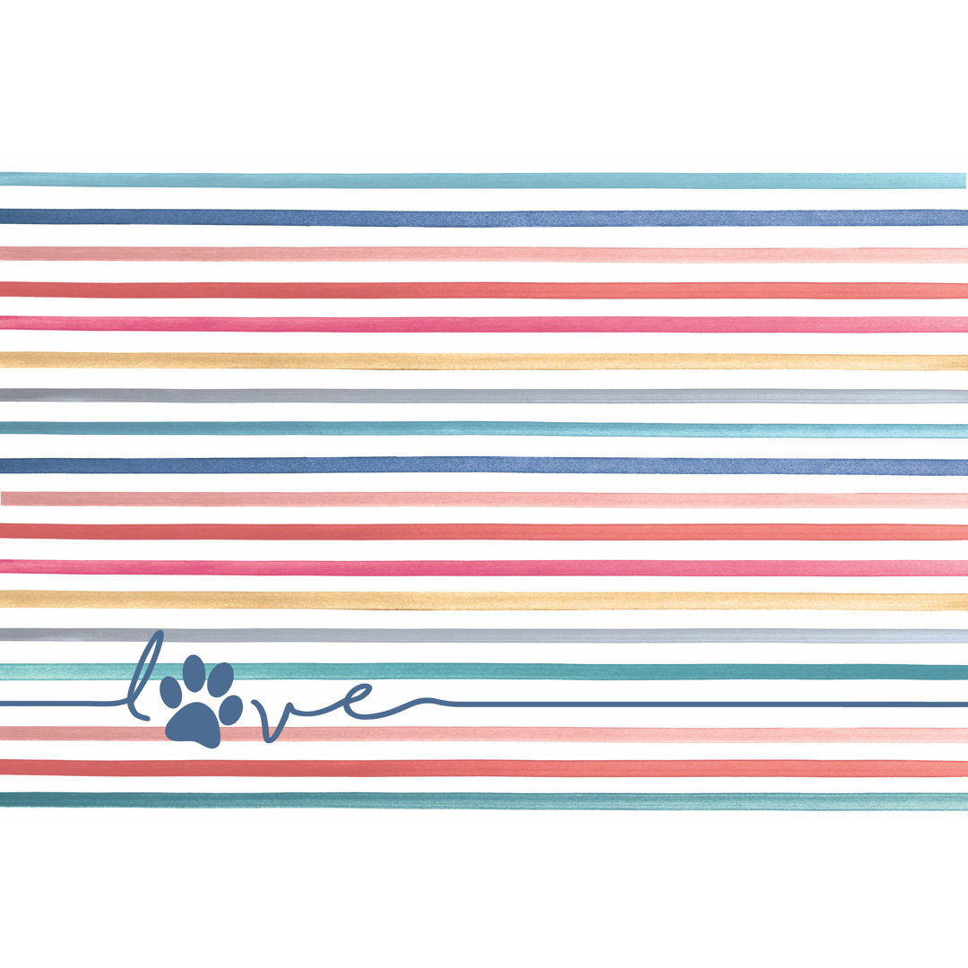 Love Stripes Anti-Skid Placemat (Set of 2) TarHong