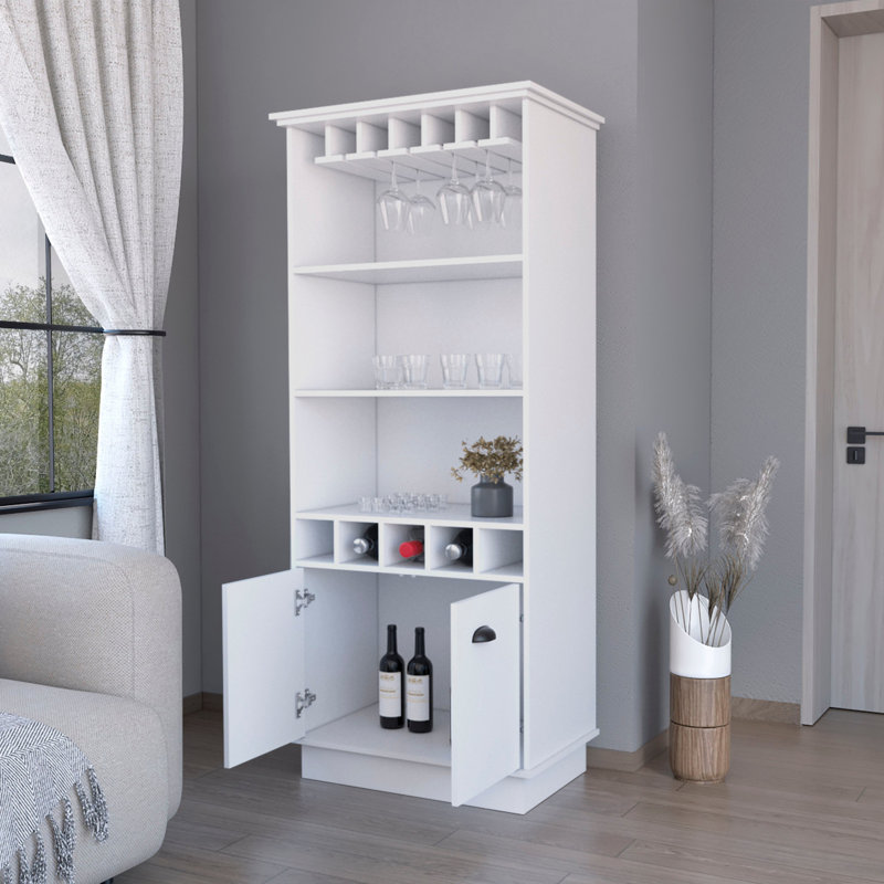 Armoire-bar Claire, Blanc