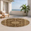 Tapis intérieur et extérieur brun Overdyed-1215740334