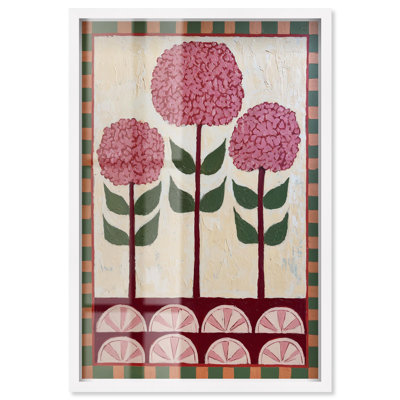 Décoration murale à motif de pétales IV à motif floral par Art Remedy, cadre blanc, 21 x 31