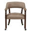 Chaises de salle à manger pivotantes et capitonnées avec roulettes et accoudoirs-105846494-105846496