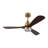Huybert 48 Inch Ceiling Fan with Light and Remote, 6-Speed Reversible Fan for Bedroom & Living Room