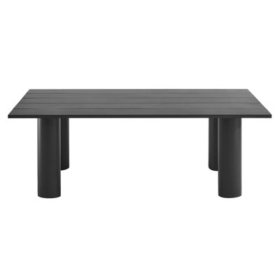Table de salle à manger d'extérieur en aluminium 87 po Nautica