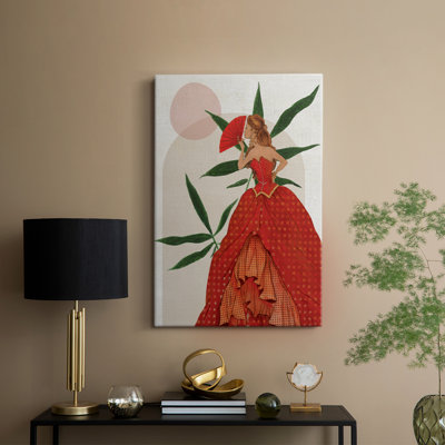 Vestido Rojo II -Gallery Wrapped Cavas