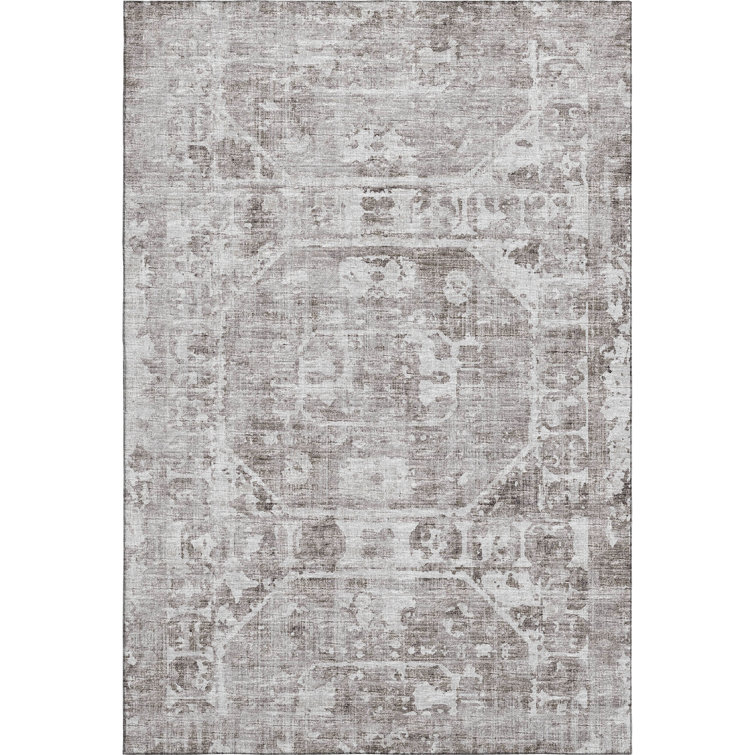 Premium Machine Washable Kelsa AMF41 Mocha Rug
