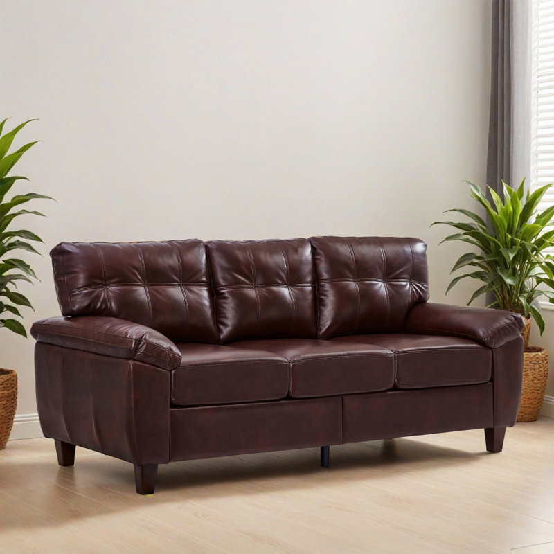 Canapé de salon moderne 79,01 po, Bourgogne