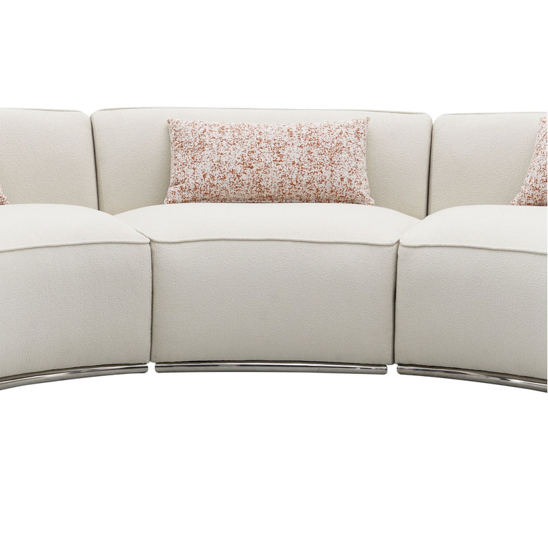 Canapé modulaire Boucle avec 3 coussins