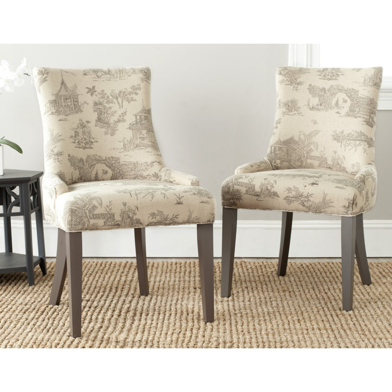 Chaise d'appoint rembourrée en coton