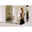 Suna 35 in. x 79 in. Natural Stone Marble Rectangular Framed Mirror
