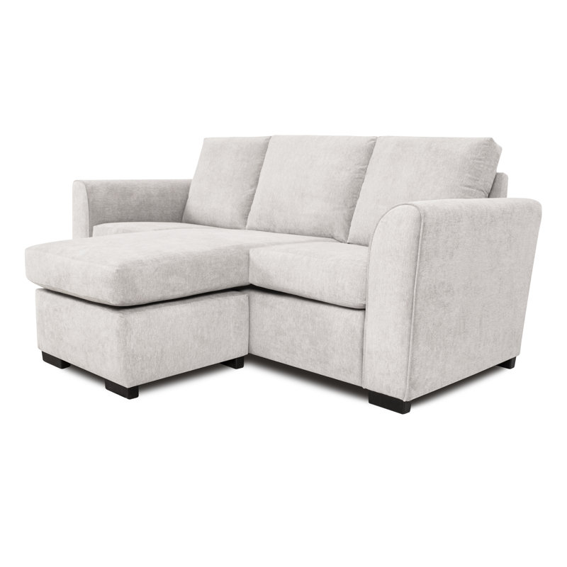 Celis 3 Seater Sofa & Chaise, Silver