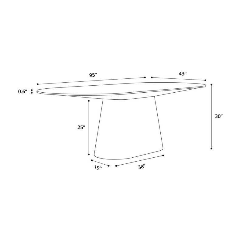 Sullivan Oval Dining Table, White Lacquer