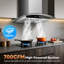 Hotte murale 30 pouces en acier inoxydable