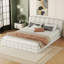 Grand lit plateforme tapissier-962110772