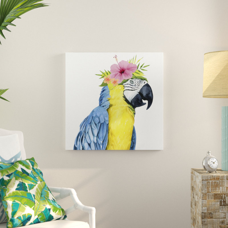 Tropical Halo II 1 Piece Wrapped Canvas Painting, 76cm H x 76cm W