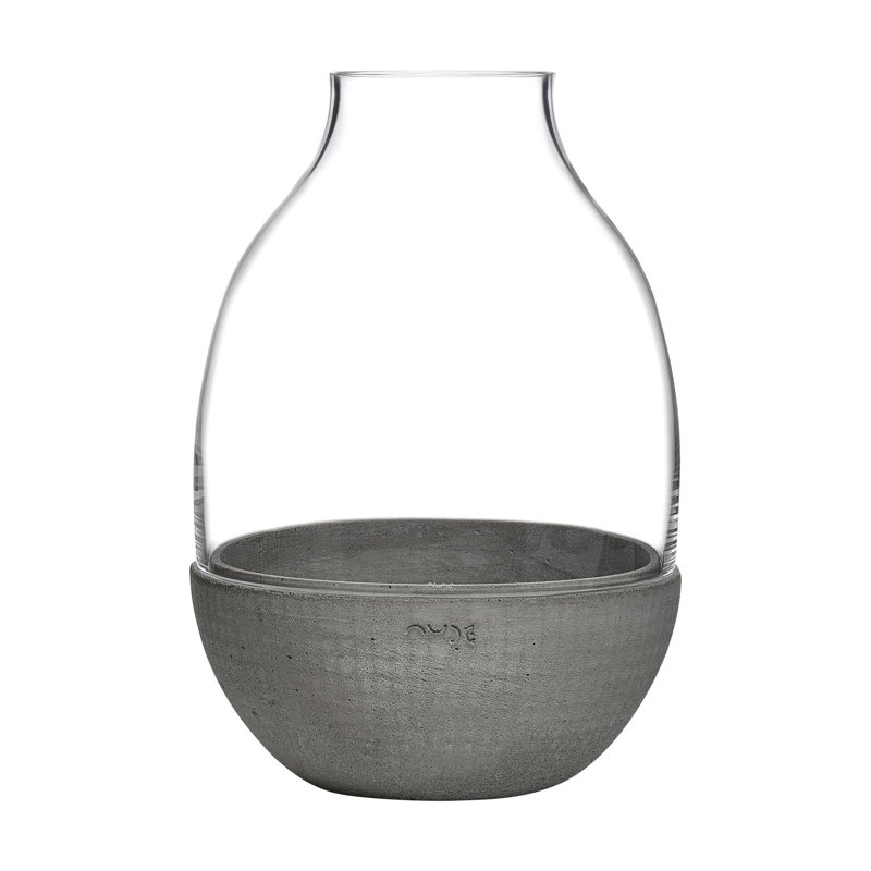 Eden Handmade Glass Planter, 13.5" H x 9" W x 9" D
