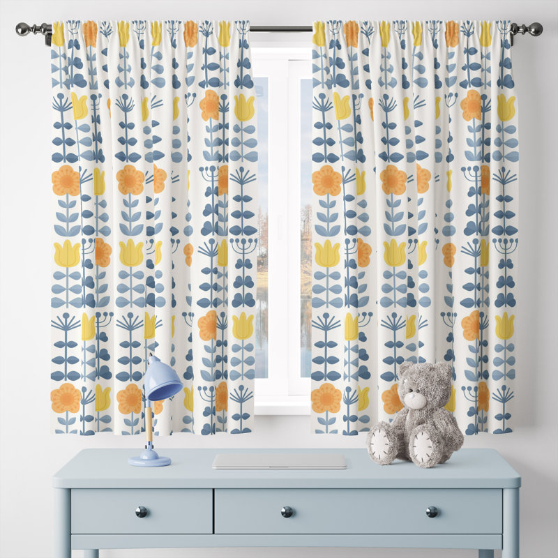 Shadiya Room Darkening Curtain Pair, 40" W x 61" L