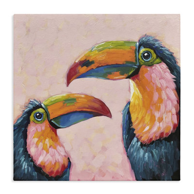 Tropical Toucan Paradise Canvas, design by Lucia Stewart