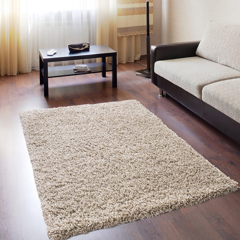 Argyle Solid Colour Area Rug, Rectangle 120 x 170cm