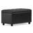 Cosmopolitan 34"W Upholstered Vegan Leather Transitional Rectangular Lift-Up Storage Ottoman Bench with Hidden Storage-1179772976