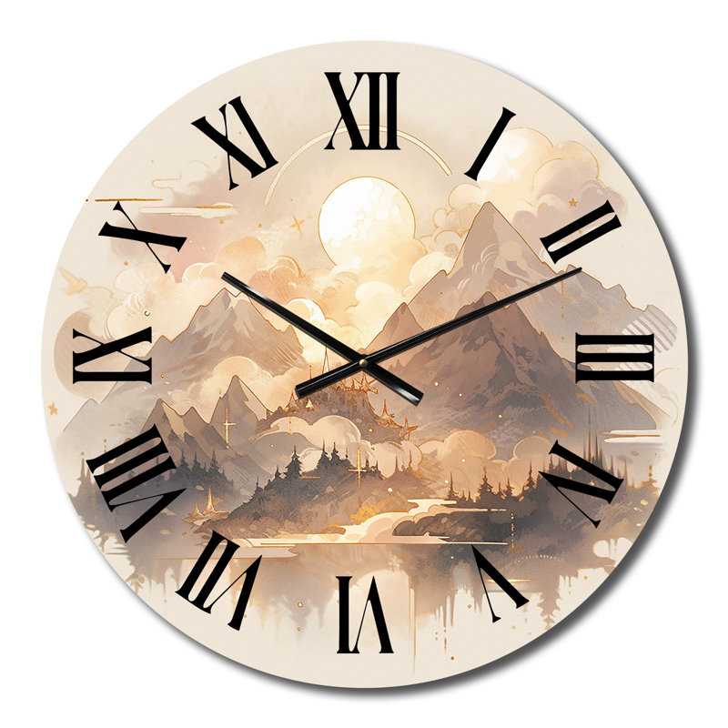 Horloge murale Bold Mountain Wilderness, Petit
